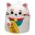 Maneki Neko Lyckokatt Upp-Och-Nervänd Keramikmugg