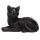 Svart Katt Soffa Världsfigurer