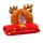 Blankeazzz Jul Festive Friends Rudolph 2-i-1 Plyschleksak & Resefilt