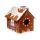 Jul Gingerbread Lane Lekhus för Katter - Bygg Det Själv 100% Kartong Katt Lekhus